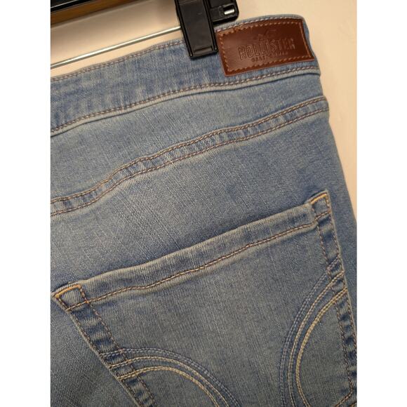 Hollister Womens Jeans, Medium Wash Curvy High-Rise Super Skinny Jeans, Sz 16/33 - Picture 8 of 9
